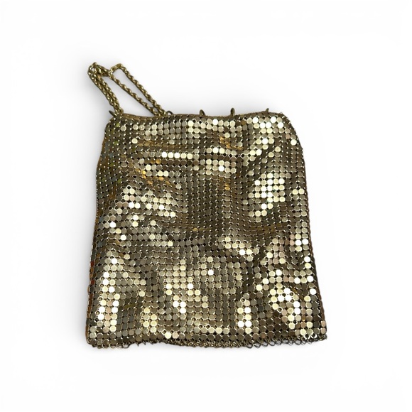 1940s Whiting And Davis Drawstring Mesh Evening Bag - Picture 4 of 9